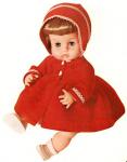 Vogue Dolls - Ginny Baby - Red Coat - Outfit